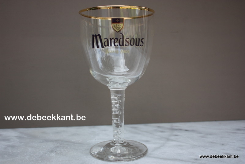 Oud bierglas MAREDSOUS